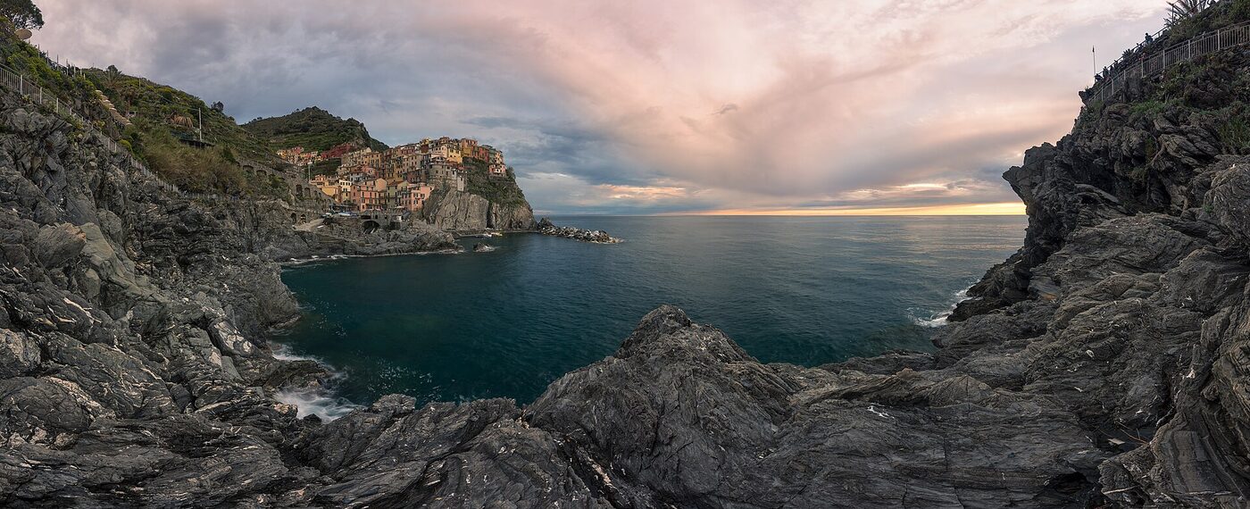 Panorama di Manarola nelle Cinque Terre
